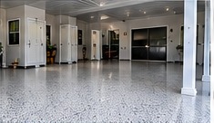 Mobile home community pool deck
